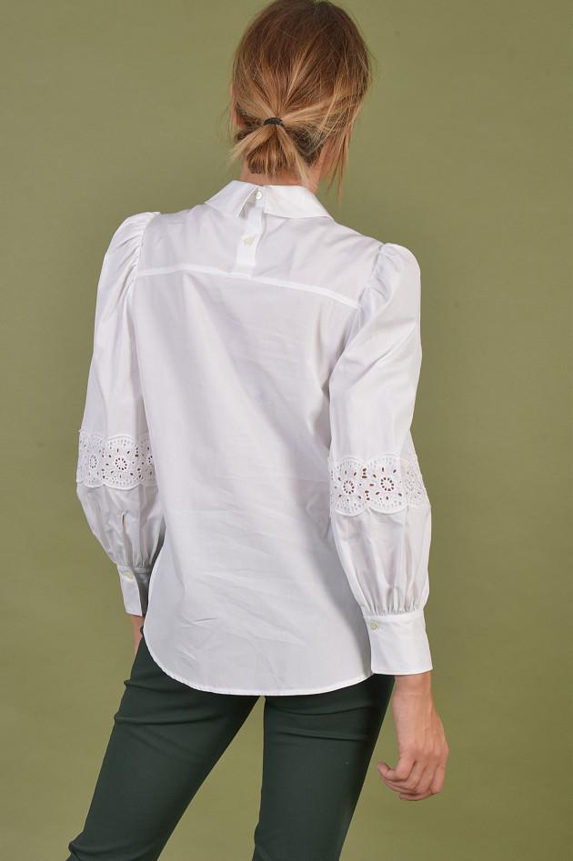 See by Chloé Bluse mit Puff - Ärmel in Weiß