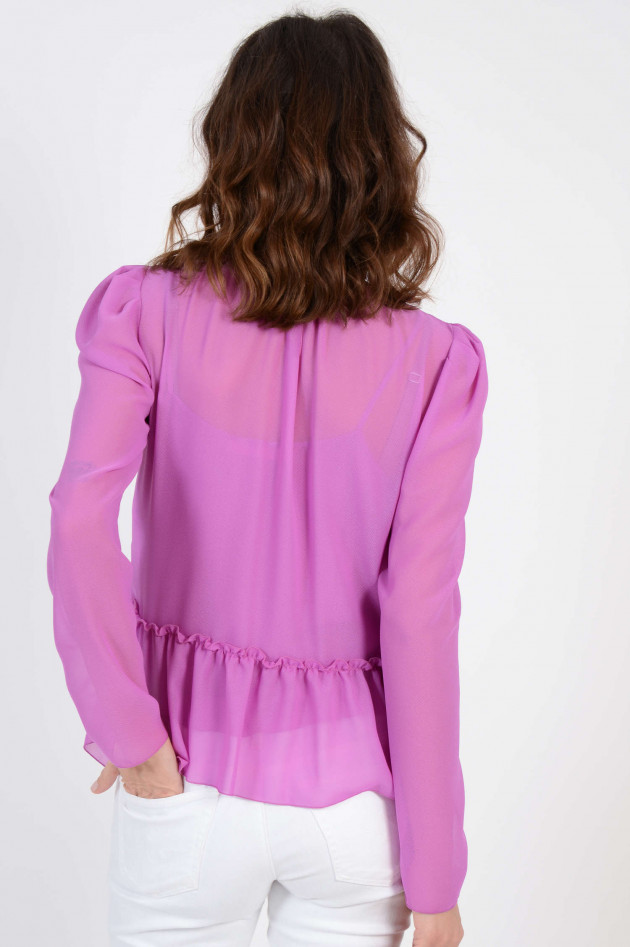 See by Chloé Bluse mit Rüschen in Violett