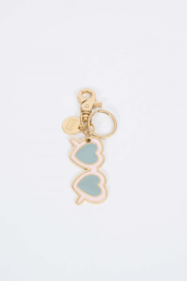 See by Chloé Schlüsselanhänger Herzbrille in Rosa/Blau