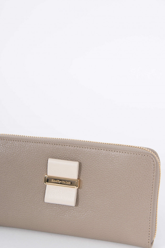 See by Chloé Portemonnaie in Grau/Beige