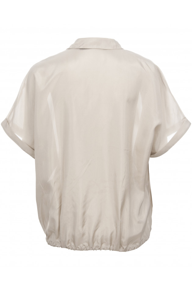 Mason's Seidenbluse LOUISE in Wickeloptik in Khaki