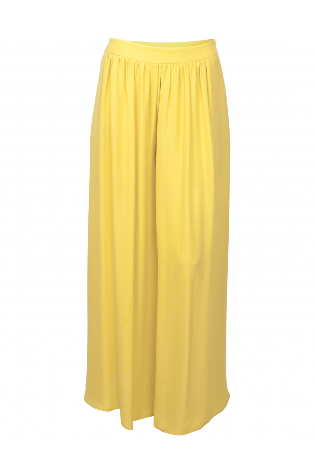 Etro Seidenhose in Gelb