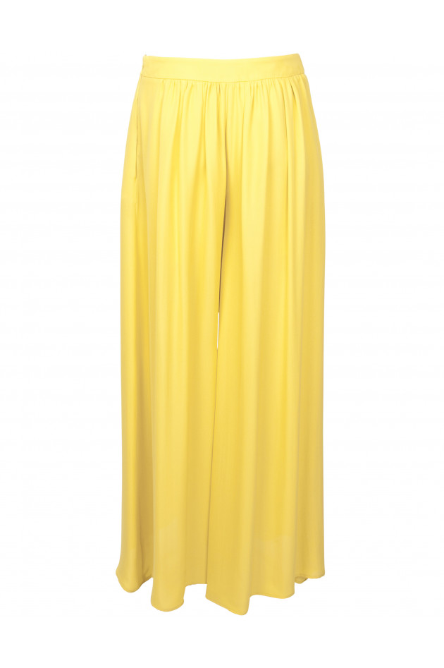 Etro Seidenhose in Gelb