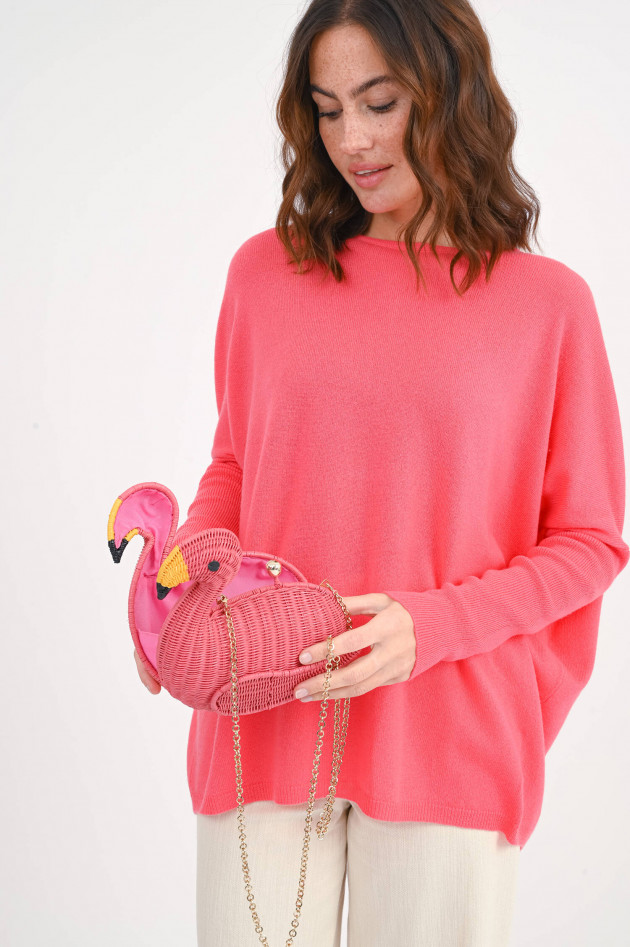 Serpui Flamingo-Clutch JUSTIN in Rosa