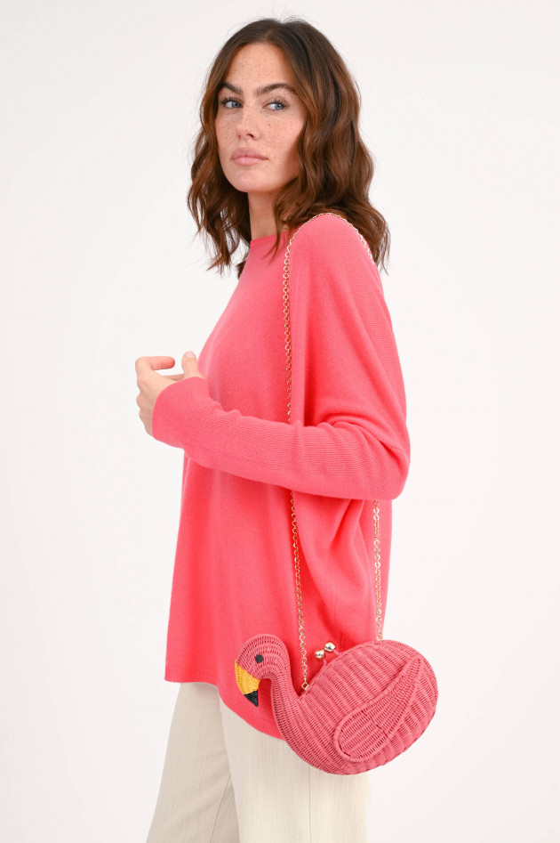Serpui Flamingo-Clutch JUSTIN in Rosa