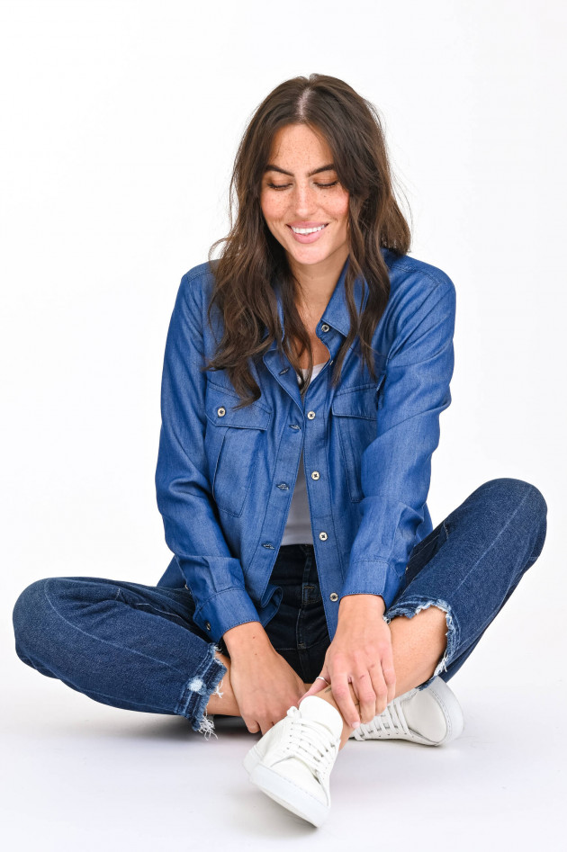 Seven for all Mankind Jeanshemd in Mittelblau