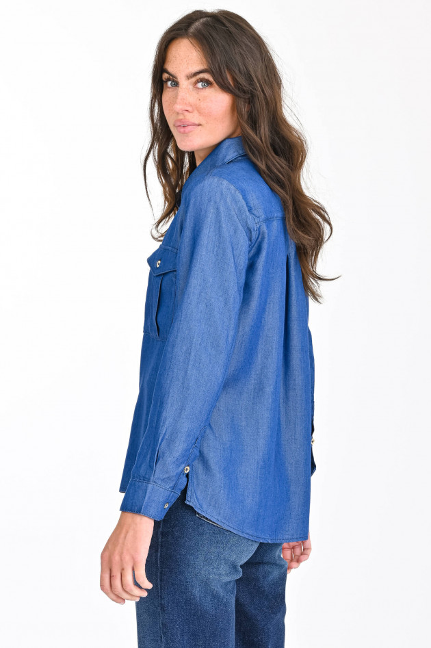Seven for all Mankind Jeanshemd in Mittelblau