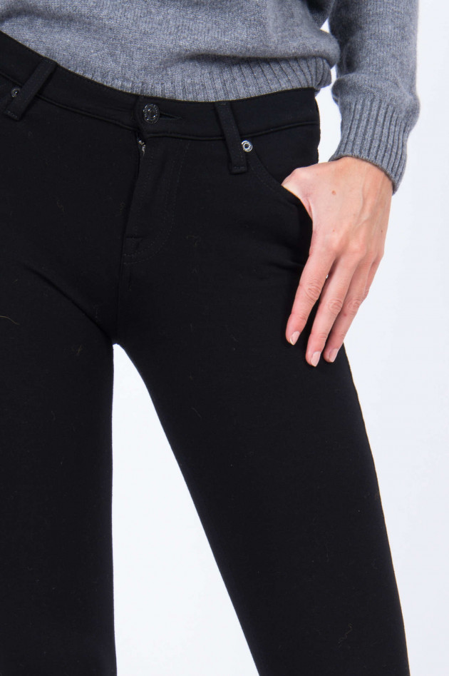 Seven for all Mankind Jeans THE SKINNY DOUBLE KNIT in Schwarz