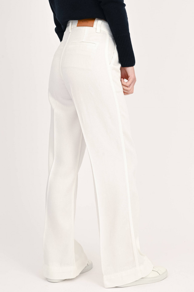 Seven for all Mankind Palazzo-Hose VESPER in Elfenbein