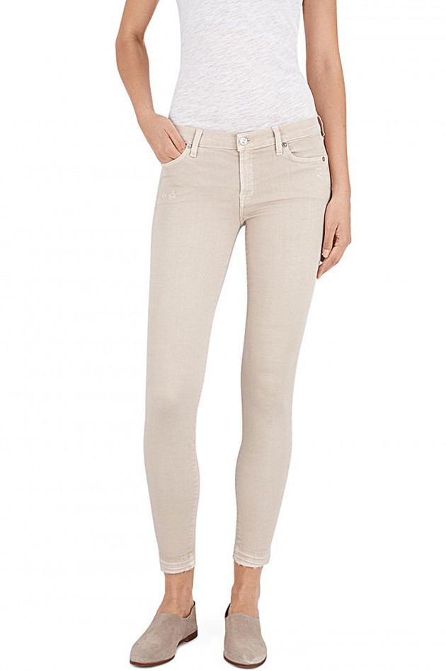 Seven for all Mankind Jeans THE SKINNY CROP in Beige