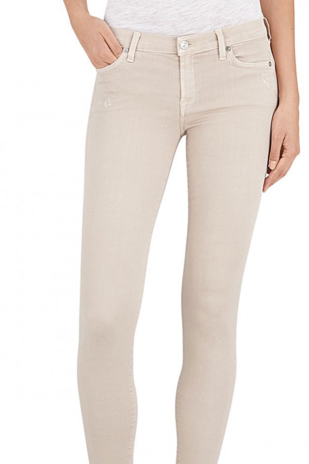 Seven for all Mankind Jeans THE SKINNY CROP in Beige