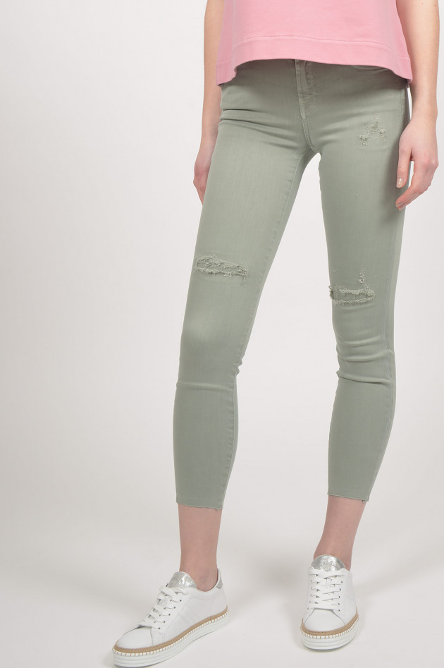 Seven for all Mankind Jeans THE SKINNY CROP in Grün