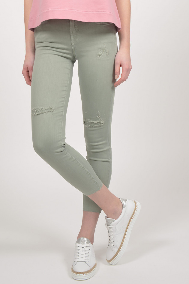 Seven for all Mankind Jeans THE SKINNY CROP in Grün