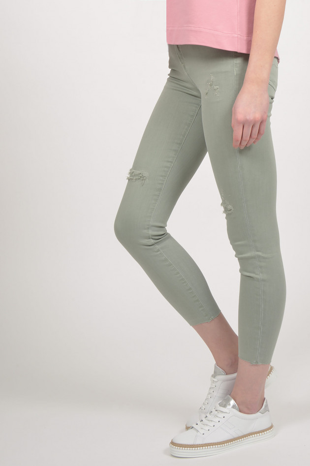 Seven for all Mankind Jeans THE SKINNY CROP in Grün