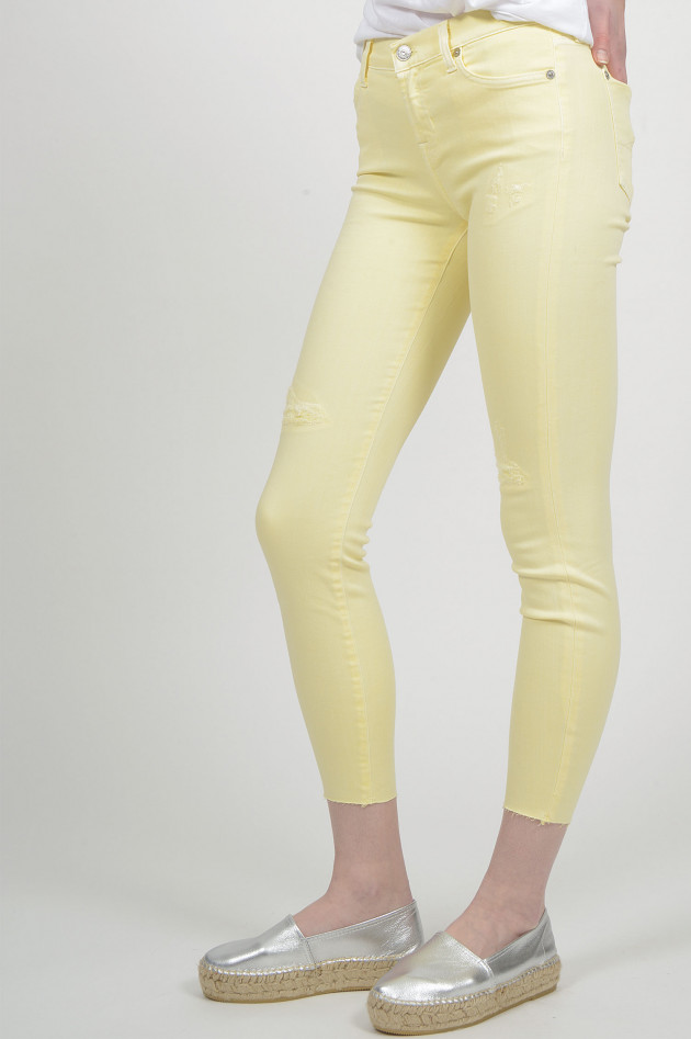 Seven for all Mankind Jeans SKINNY CROPED in Gelb