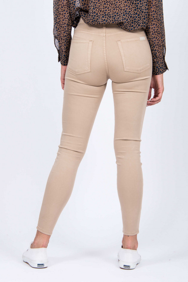 Seven for all Mankind Hose SATIN SKINNY CROP in Beige