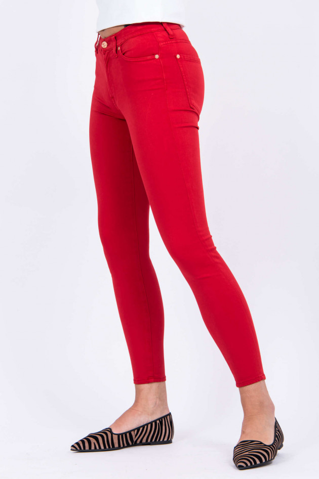 Seven for all Mankind Hose SATIN SKINNY CROP in Rot