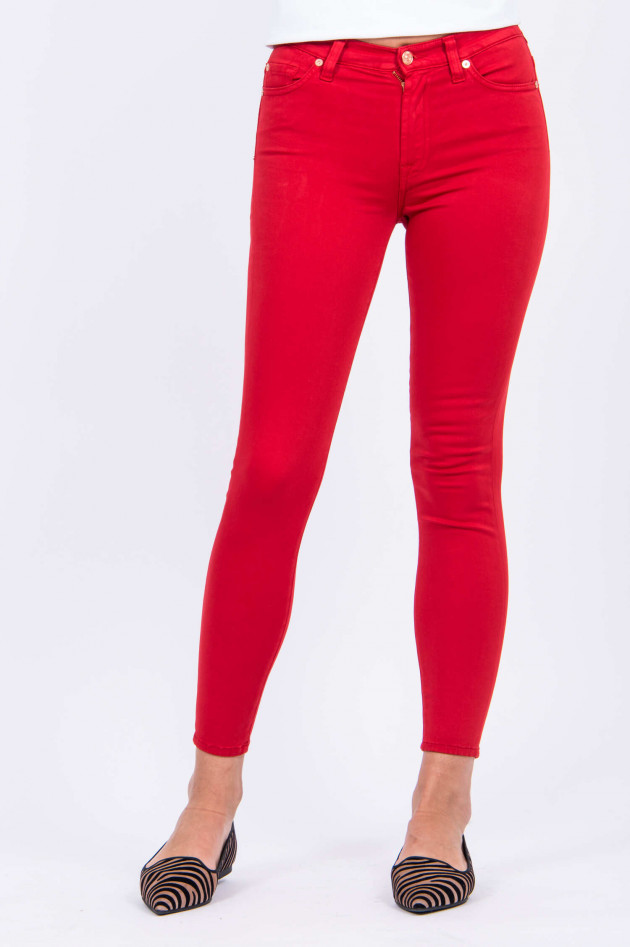 Seven for all Mankind Hose SATIN SKINNY CROP in Rot