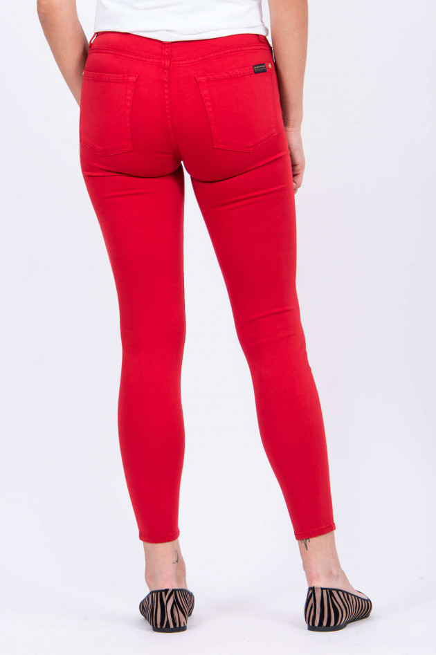 Seven for all Mankind Hose SATIN SKINNY CROP in Rot