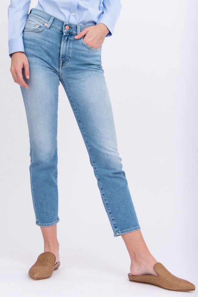 Seven for all Mankind Jeans ROXANNE ANKLE LUXE in Hellblau