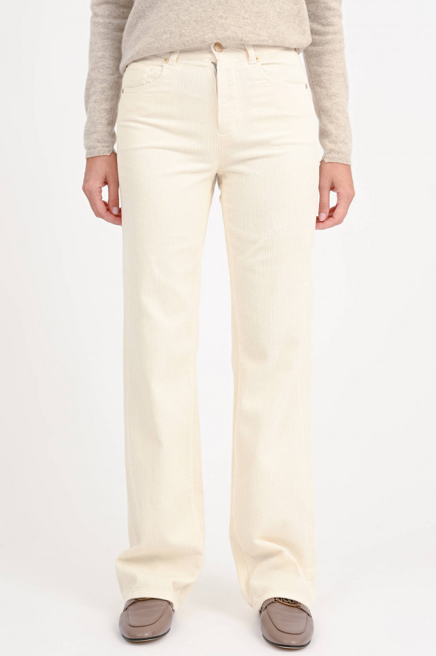 Seven for all Mankind Cord-Hose TESS in Creme