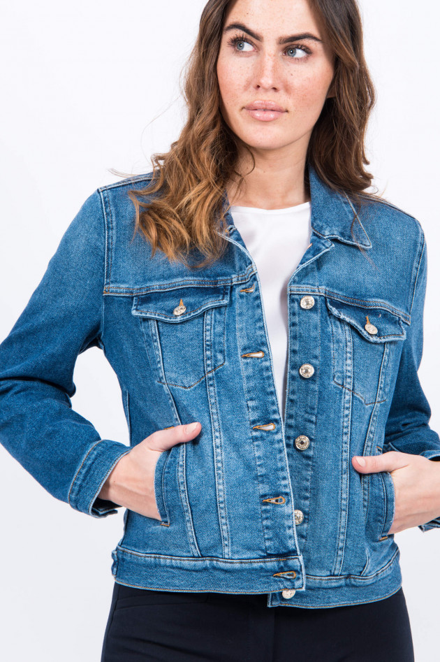 Seven for all Mankind Jacke MODERN TRUCKER in Mittelblau