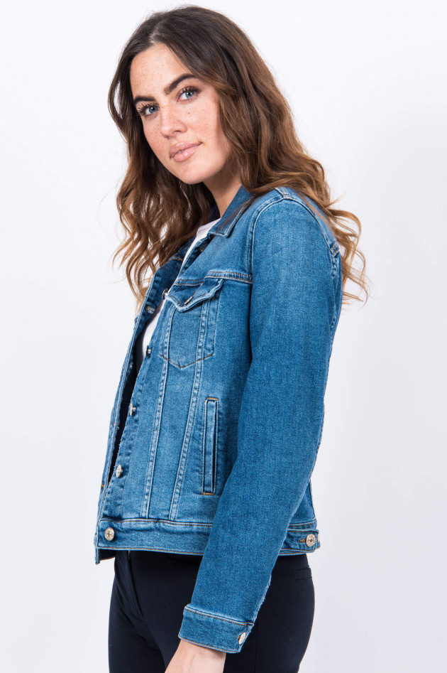 Seven for all Mankind Jacke MODERN TRUCKER in Mittelblau