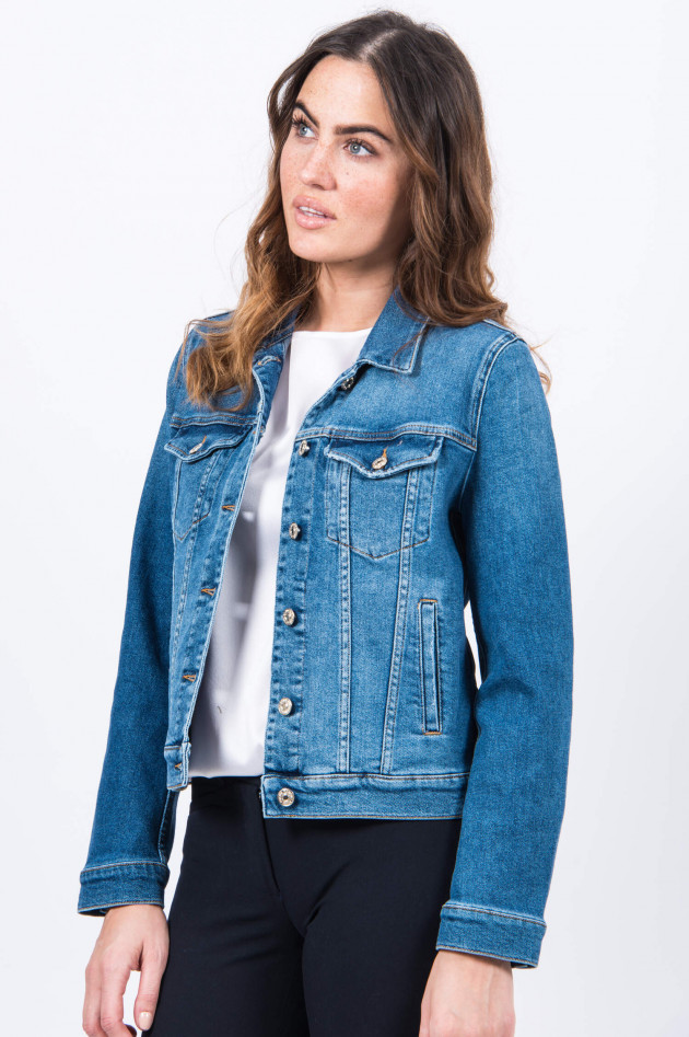 Seven for all Mankind Jacke MODERN TRUCKER in Mittelblau