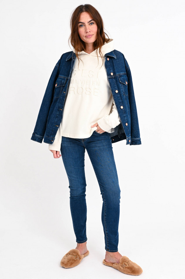 Seven for all Mankind Oversized Jeansjacke in Dunkelblau