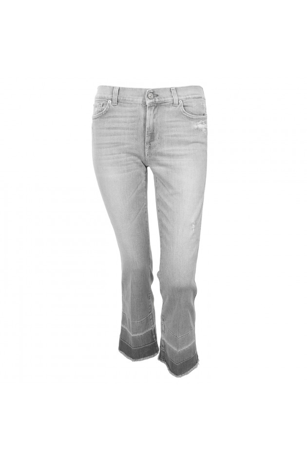 Seven for all Mankind Jeans CROPPED BOOT in Grau