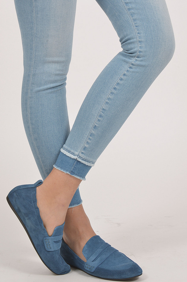 Seven for all Mankind Jeans SKINNY CROPPED in Blau
