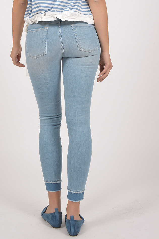 Seven for all Mankind Jeans SKINNY CROPPED in Blau