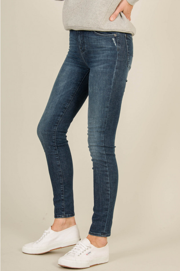 Seven for all Mankind Jeans HIGH WAIST PYPER SLIM ILLUSION in Mittelblau