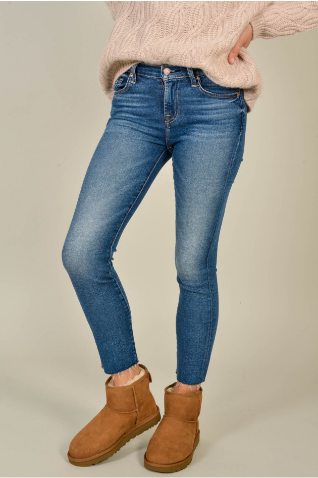 Seven for all Mankind Jeans ROXANNE ANKLE CLASSIC SKINNY in Vintageblau