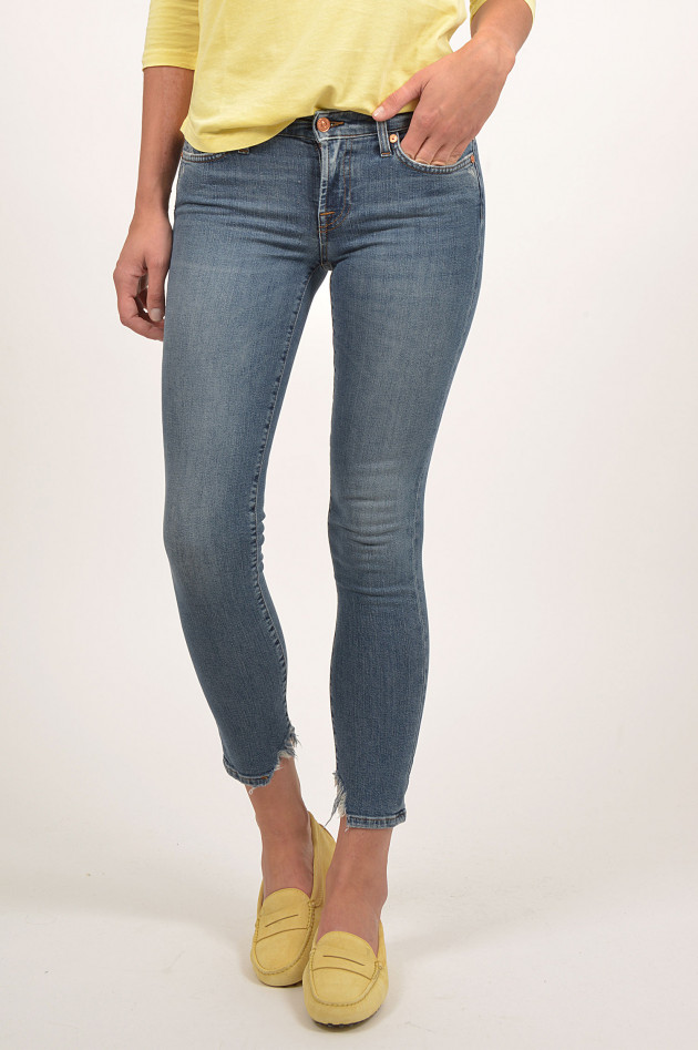 Seven for all Mankind Jeans PYPER CROP in Mittelblau