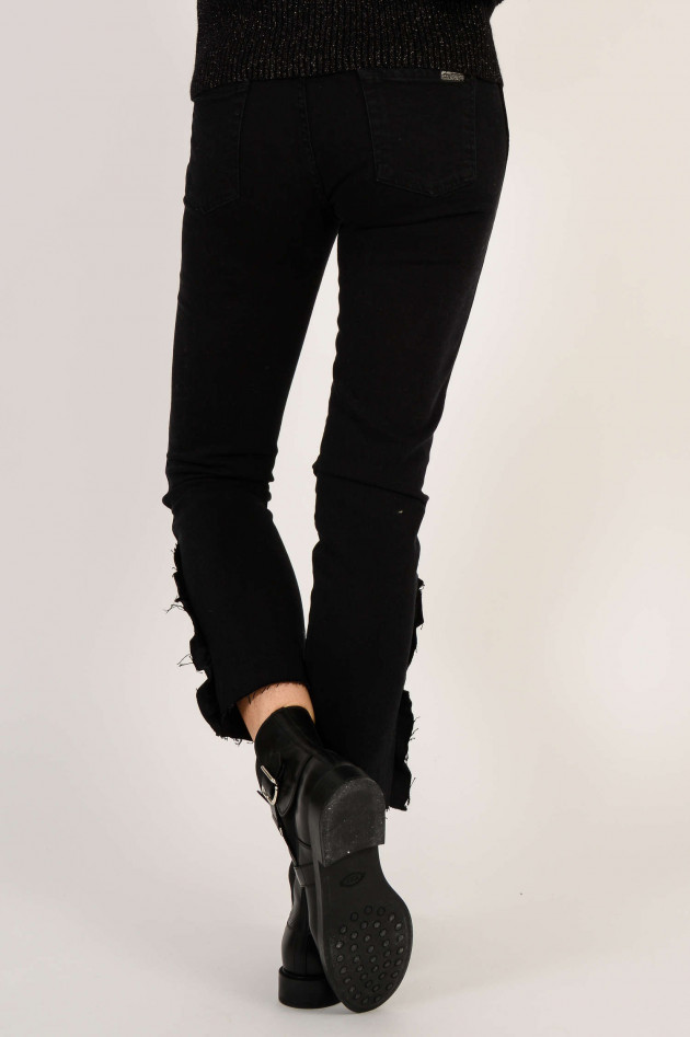 Seven for all Mankind Jeans MID RISE ROXANNE CROP in Schwarz
