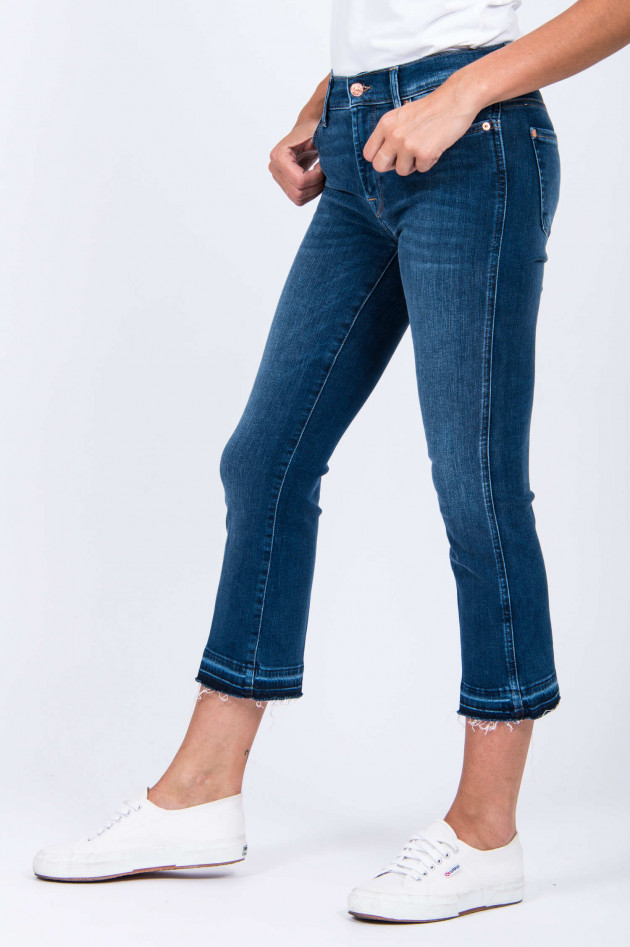 Seven for all Mankind Jeans CROPPED BOOT UNROLLED in Mittelblau