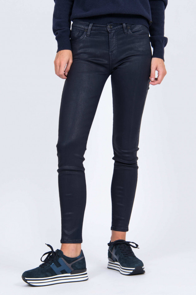 Seven for all Mankind Jeans THE SKINNY COATED in Navy