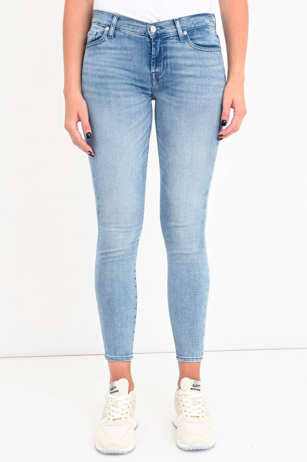 Seven for all Mankind Jeans THE SKINNY CROP in Hellblau