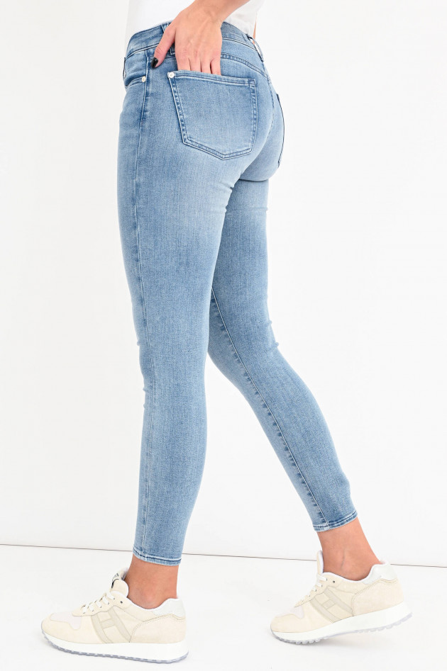 Seven for all Mankind Jeans THE SKINNY CROP in Hellblau