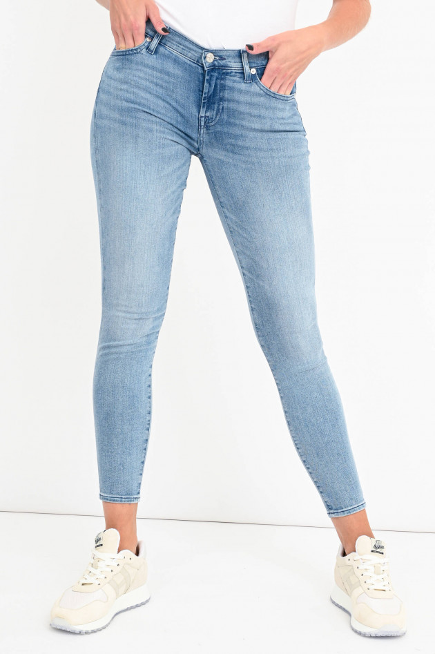 Seven for all Mankind Jeans THE SKINNY CROP in Hellblau