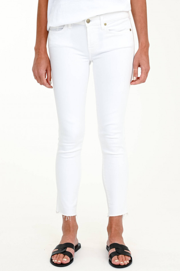 Seven for all Mankind Distressed Jeans PYPER CROP in Weiß