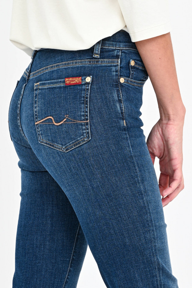 Seven for all Mankind Jeans THE STRAIGHT CROP in Dunkelblau