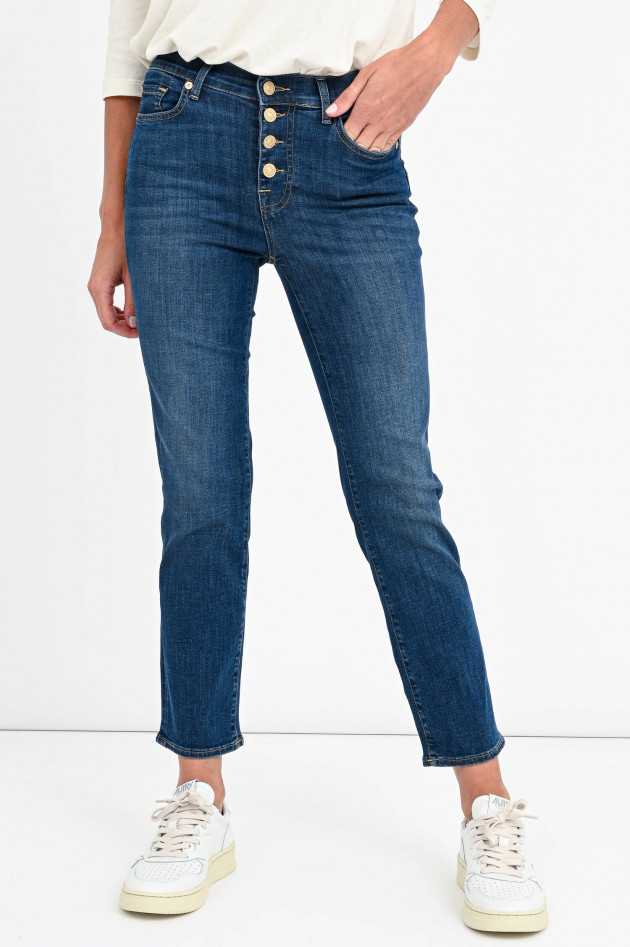 Seven for all Mankind Jeans THE STRAIGHT CROP in Dunkelblau