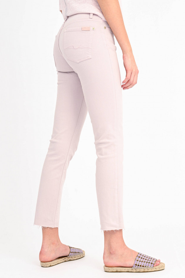 Seven for all Mankind Slim Fit Jeans ROXANNE ANKLE in Zartrosa