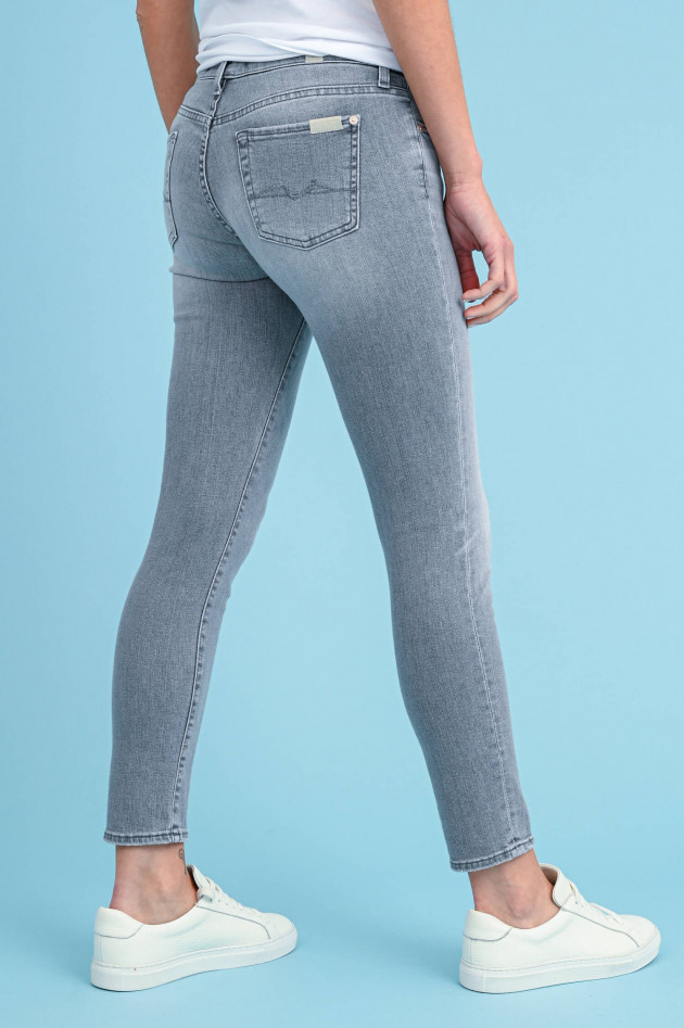 Seven for all Mankind Slim Fit Jeans PYPER CROP in Hellgrau