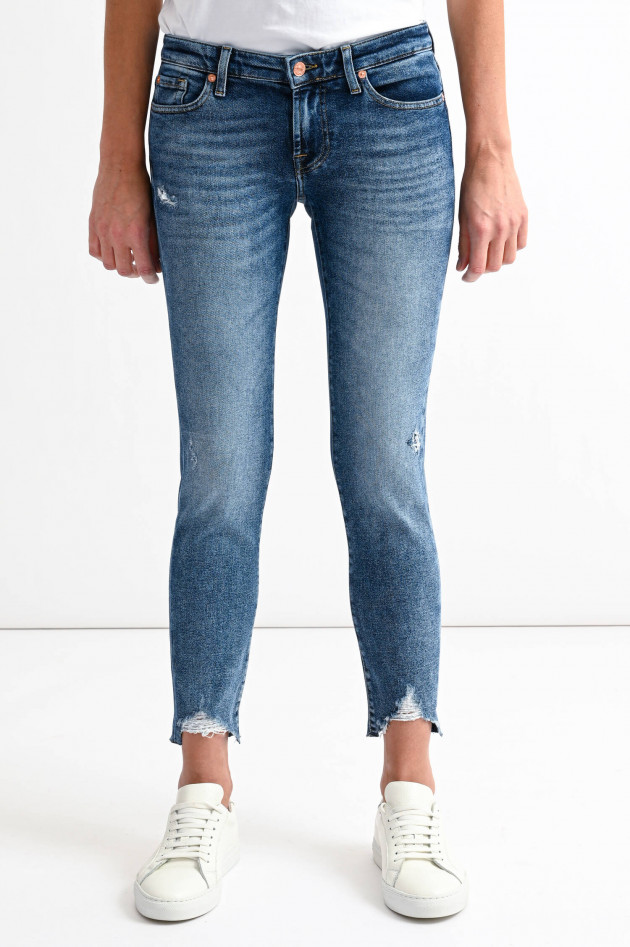 Seven for all Mankind Used Jeans PYPER CROP in Duneklblau