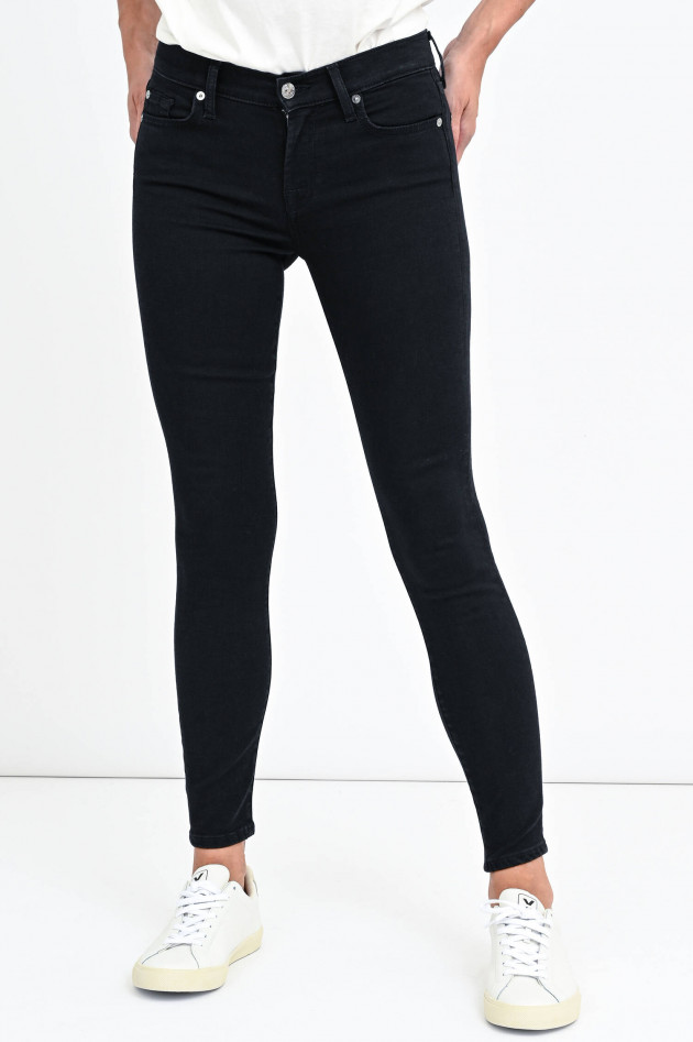 Seven for all Mankind Jeans THE SKINNY CROP in Schwarz