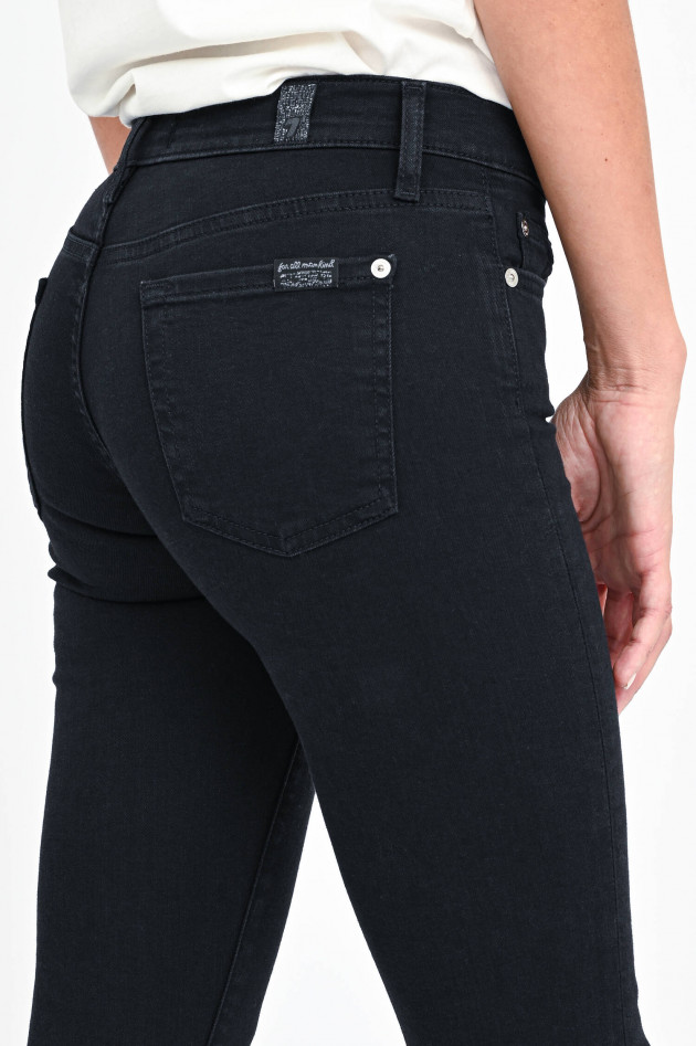 Seven for all Mankind Jeans THE SKINNY CROP in Schwarz