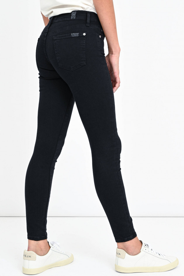 Seven for all Mankind Jeans THE SKINNY CROP in Schwarz